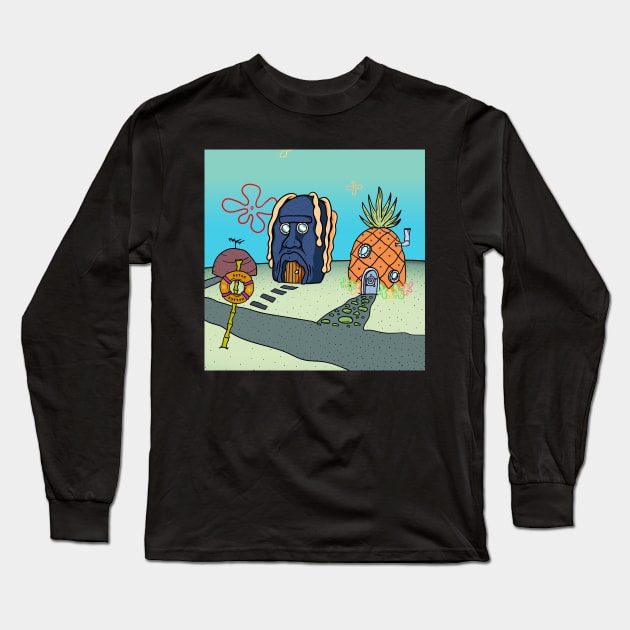 Astro Bottom Long Sleeve T-Shirt by CalebLindenDesign